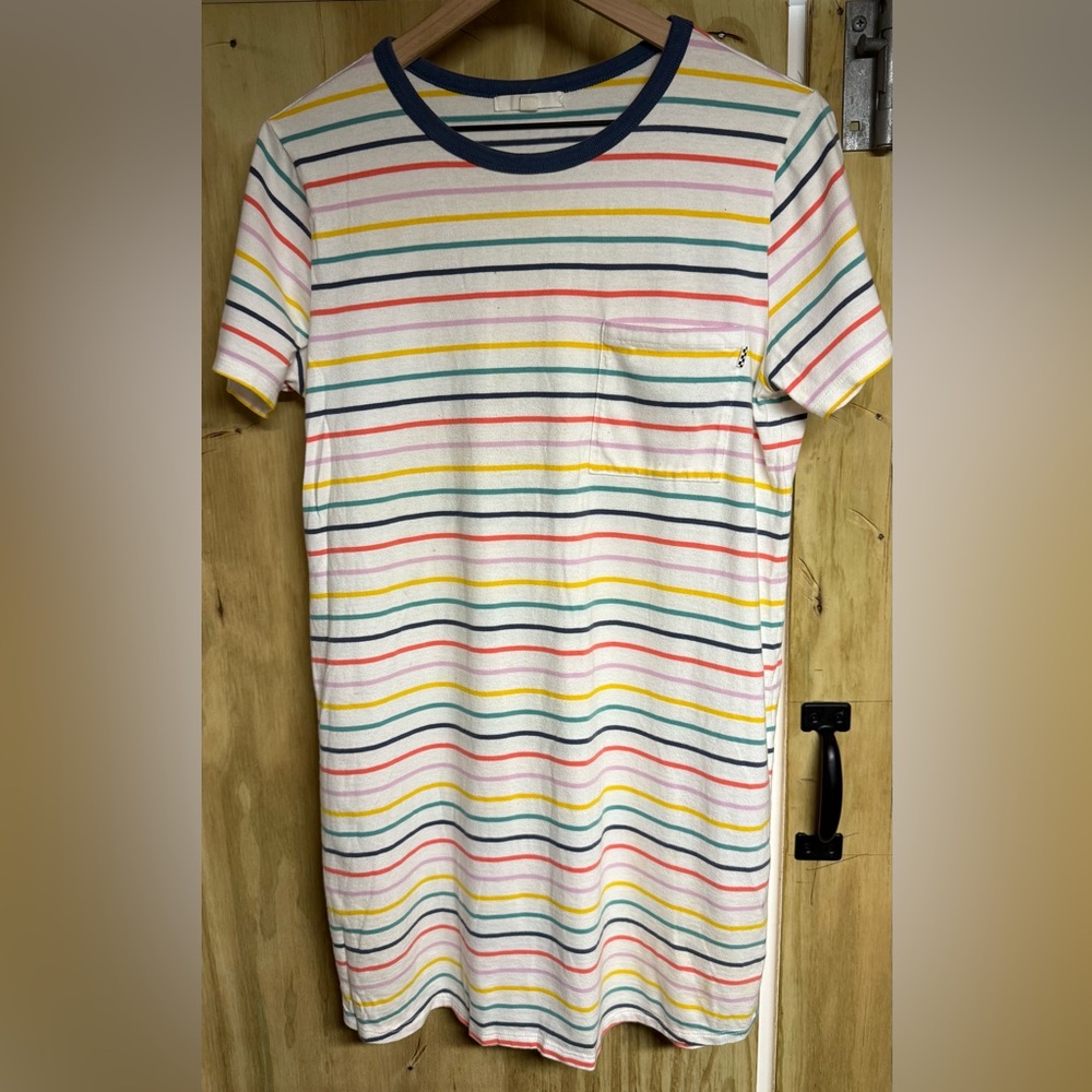Striped Short Sleeve Dress